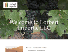 Tablet Screenshot of lorbertimports.com